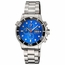 Deep Blue MASTER1KCHRONOBLKBEZLITEBLUEBRAC Master 1000 Quartz Chronograph Diver Unisex Chronograph Quartz Watch