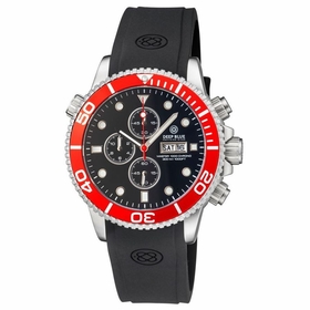 Deep Blue MASTER1KCHRONOREDBEZEL Master 1000 Quartz Chronograph Diver Unisex Chronograph Quartz Watch