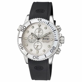 Deep Blue MASTER1KCHRONOSILSIL Master 1000 Quartz Chronograph Diver Unisex Chronograph Quartz Watch