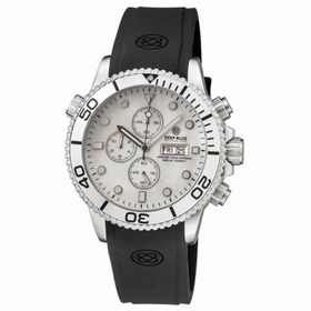 Deep Blue MASTER1KCHRONOSILWHITEMOP Master 1000 Quartz Chronograph Diver Unisex Chronograph Quartz Watch