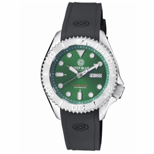 Deep Blue MILDIVERGREENSTRP Military Diver Mens Automatic Watch