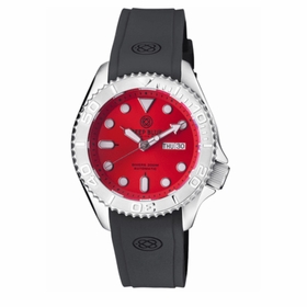 Deep Blue MILDIVERREDSTRP Military Diver Mens Automatic Watch