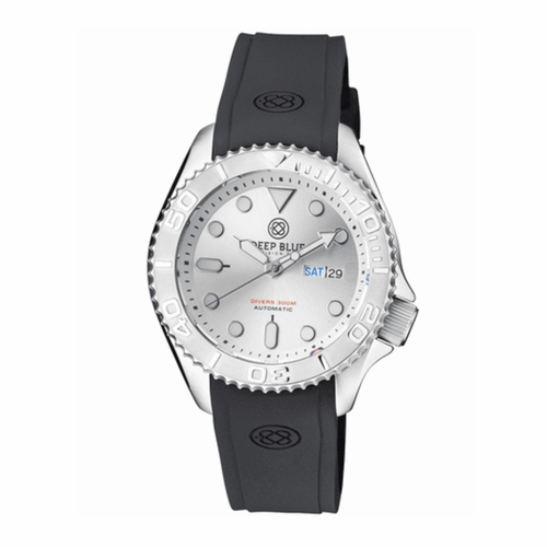 Deep Blue MILDIVERSILVERSTRP Military Diver Mens Automatic Watch