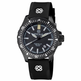 Deep Blue MILT100PVDBLACKBLUETUBES Daynight Mil T-100 Tritium Flat Tubes Unisex Automatic Watch