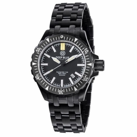 Deep Blue MILT100PVDBLACKGREENTUBESBRAC Daynight Tritium Unisex Automatic Watch