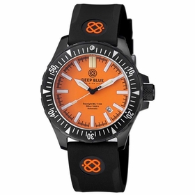 Deep Blue MILT100PVDORANGEBLUETUBES Daynight MIL T-100 Unisex Automatic Watch