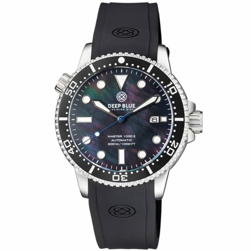 Deep Blue MSTR442BLKBLKMOP Master 1000 Mens Automatic Watch