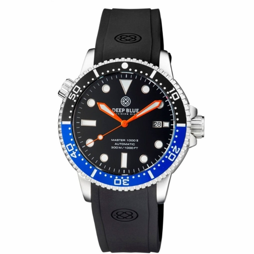 Deep Blue MSTR442BTMNBLKORG Master 1000 Mens Automatic Watch