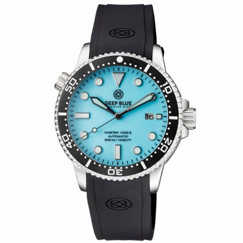 Deep Blue MSTR442ICEBLUESTRP Master 1000 Mens Automatic Watch