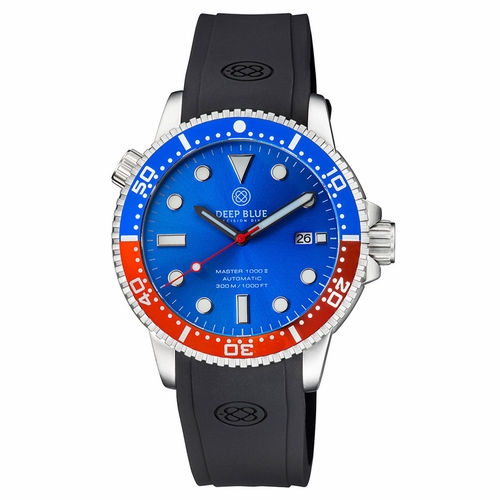 Deep Blue MSTR442LTBLUPEPS Master 1000 Gen2 Mens Automatic Watch