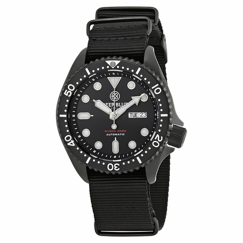 Deep Blue NATODIVERPVDBLK Nato Diver 300 Mens Automatic Watch