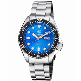 Deep Blue NATODIVERSSBLKLITEBLUEBRACELET Nato Diver 300 Unisex Automatic Watch