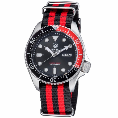 Deep Blue NUTODIVERSSCOKESTRP Military Diver 300 Automatic Mens Automatic Watch