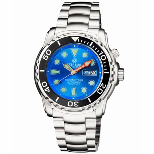 Deep Blue PSD1KLIGHTBLUE Pro Sea Diver 1000m Automatic Unisex Automatic Watch