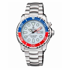 Deep Blue PSD1KPEPSIWHITE2030 Pro Sea Diver 1000 Mens Automatic Watch