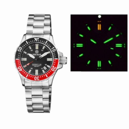 Deep Blue TRITDVR41COKE Daynight  T-100 Tritium Tubes Mens Automatic Watch