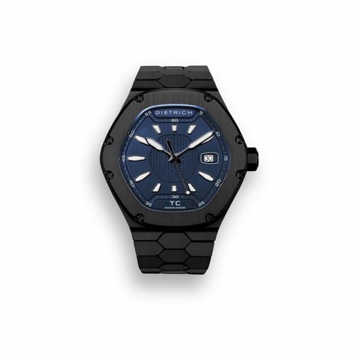 Dietrich TC - PVD - BLUE Time Companion Unisex Automatic Watch