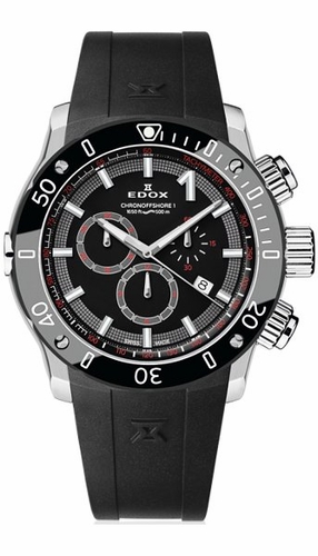 Edox 10221 3 NIN Chronoffshore-1 Mens Chronograph Quartz Watch