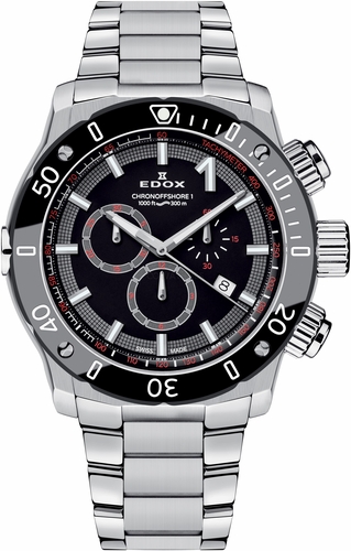 Edox 10221 3M NIN Chronoffshore-1 Mens Chronograph Quartz Watch