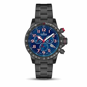 Edox 10229 37NRM BRB Chronorally S Mens Chronograph Quartz Watch