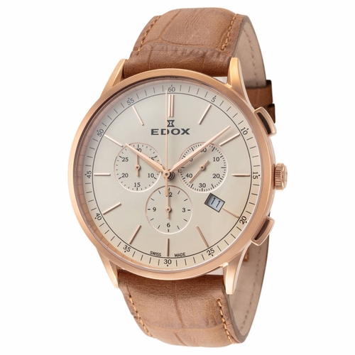 Edox 10236 37RC BEIR Les Vauberts Mens Chronograph Quartz Watch