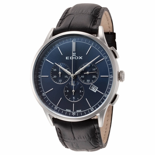 Edox 10236 3C BUIN Les Vauberts Mens Chronograph Quartz Watch