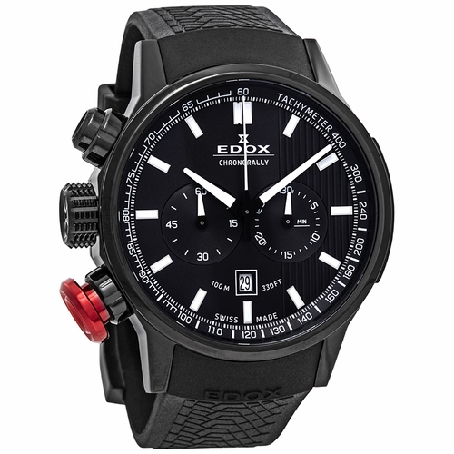 Edox 10302 37N GIN Chronorally Mens Chronograph Quartz Watch