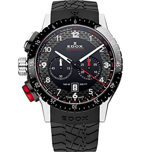 Edox 10305 3NR NR Chronorally Mens Chronograph Quartz Watch