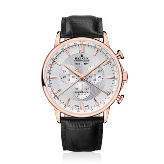 Edox 10501 37R AIR Les Bemonts Mens Chronograph Quartz Watch