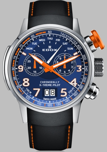 Edox 38001 TINO BUO3   Chronograph Quartz Watch