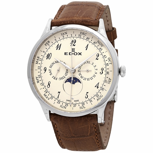 Edox 40101 3C BEBN Les Vauberts Mens Quartz Watch