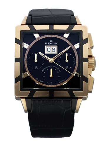 Edox 45003-357RN-NIR Classe Royale Mens Chronograph Automatic Watch