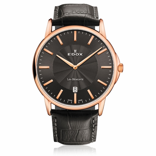 Edox 56001 37R GIR Les Bemonts Mens Quartz Watch
