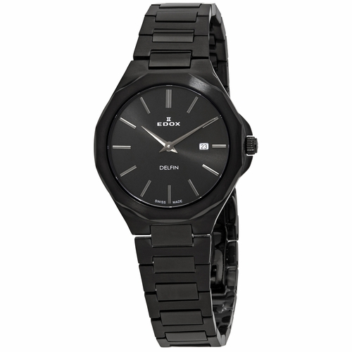 Edox 57005 37NM NIG Delfin Ladies Quartz Watch