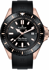 Edox 80120 37RNNCA NIR Skydiver Neptunian Mens Automatic Watch Edox 80120 37RNNCA NIR Skydiver Neptunian Mens Automatic Watch