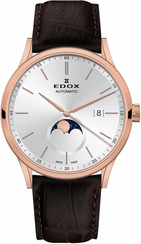 Edox 80500 37R AIR Les Vauberts Mens Automatic Watch