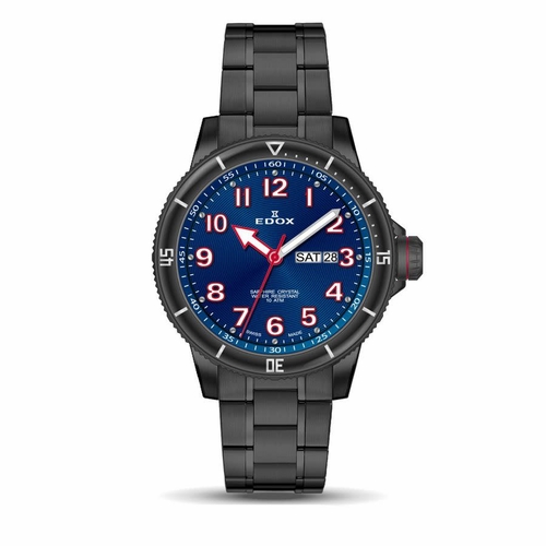 Edox 84300 37NRCA BRB Chronorally S Mens Quartz Watch