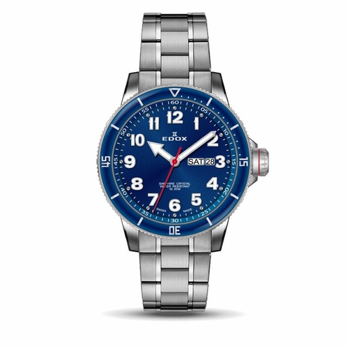 Edox 84300 3BURM BUB Chronorally S Mens Quartz Watch