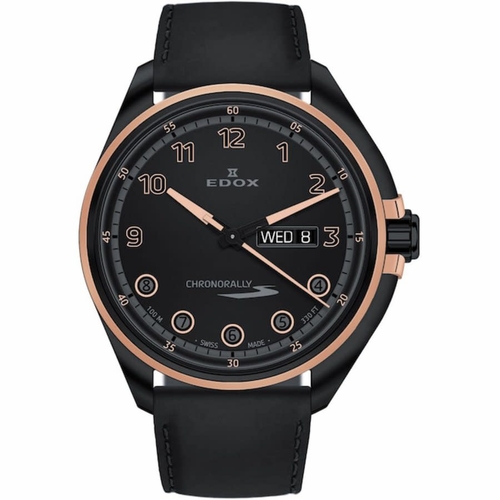 Edox 84301 37NRCN NNR Chronorally  S Mens Quartz Watch