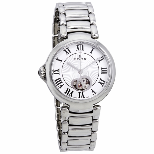 Edox 85025 3M ARN LaPassion Open Heart Ladies Automatic Watch