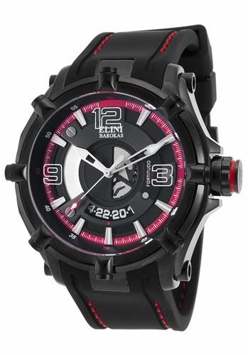 Elini Barokas ELINI-20000-BB-01-RDA Fortitudo Duo Mens Quartz Watch