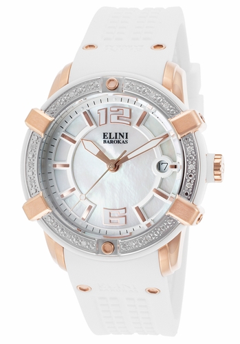 Elini Barokas ELINI-20005D-RG-02-WHT-SB Spirit Ladies Quartz Watch