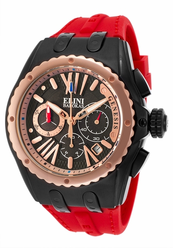 Elini Barokas ELINI-20008-BB-01-RBA-RDS Genesis Vision Mens Chronograph Quartz Watch