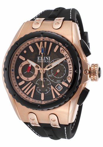 Elini Barokas ELINI-20008-RG-01-BB Genesis Mens Chronograph Quartz Watch