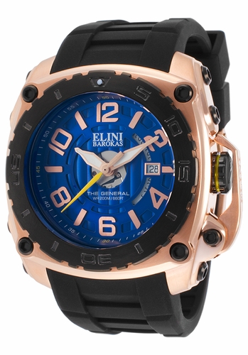 Elini Barokas ELINI-20009-RG-03-BB The General Mens Quartz Watch