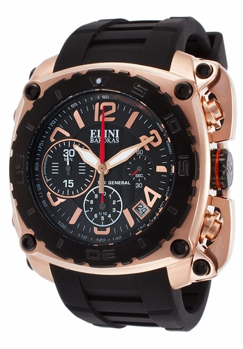 Elini Barokas ELINI-20010-RG-01-BB The General Mens Chronograph Quartz Watch