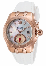 Elini Barokas ELINI-20029-RG-02-WHT Genesis Vision Ladies Quartz Watch Elini Barokas ELINI-20029-RG-02-WHT Genesis Vision Ladies Quartz Watch