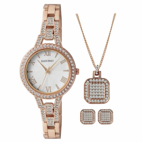 Ellen Tracy ET8113RG Ellen Tracy Watch Sets Ladies Quartz Watch