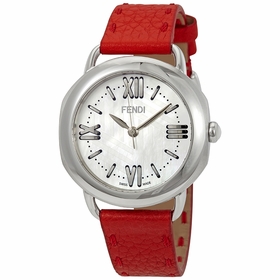 Fendi F8020345H0LL2-RD Selleria Ladies Quartz Watch