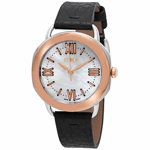 Fendi F8022345H0-BK Selleria Ladies Quartz Watch